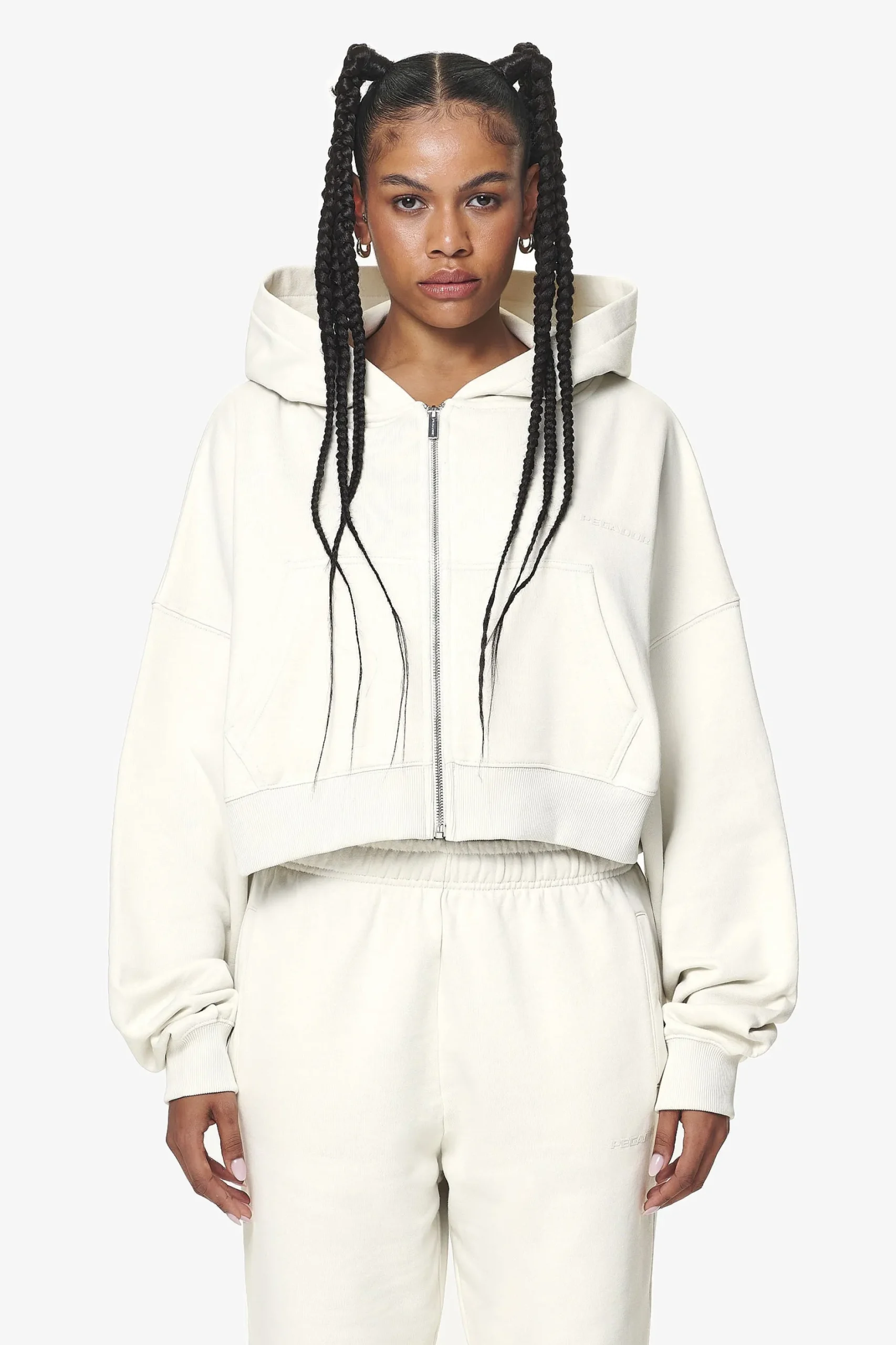 Pegador Marla Cropped Zip Hoodie