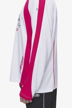 Pegador Mosco Longsleeve Jersey White Virtual Pink