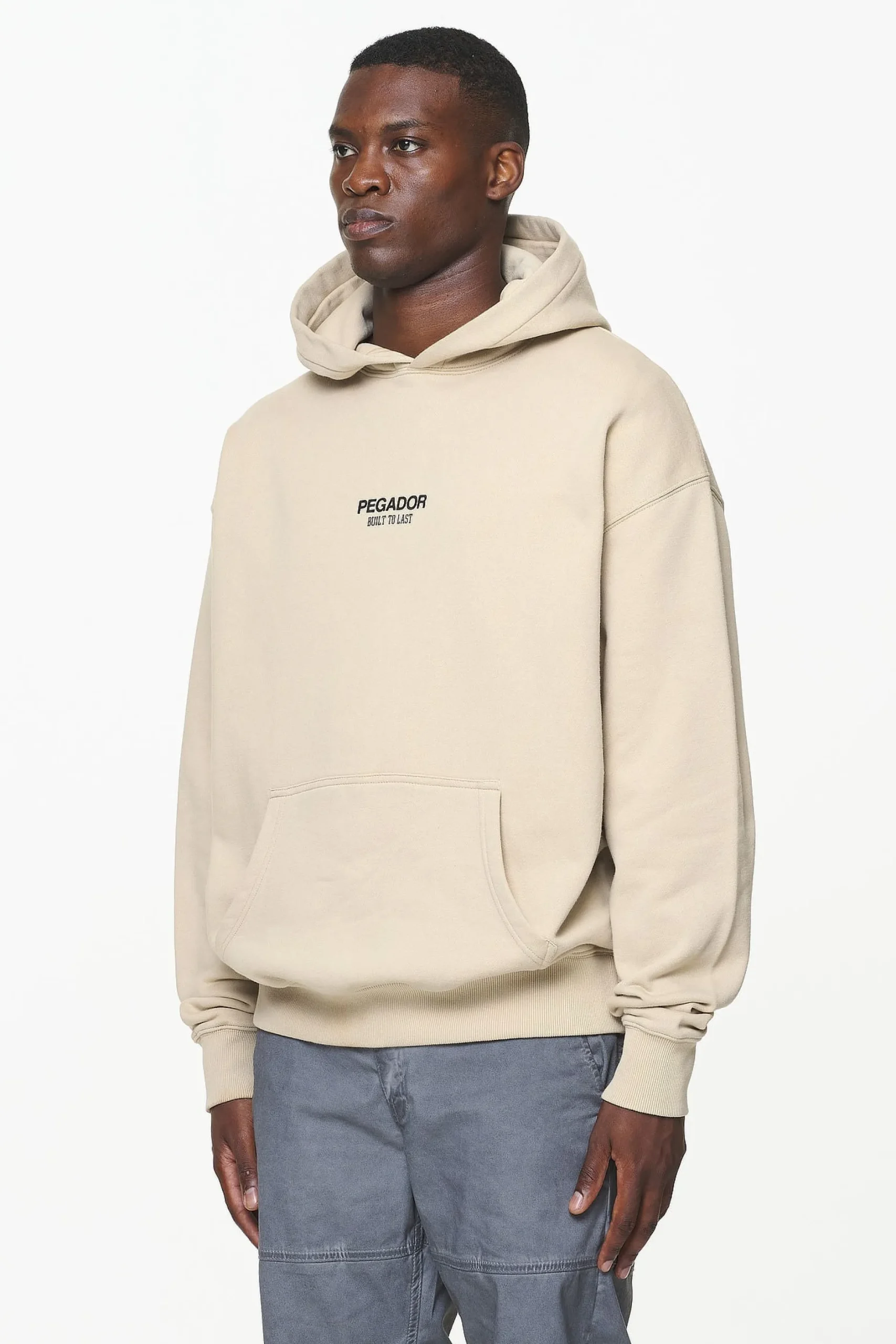 Pegador Mouncy Oversized Hoodie Vintage Washed Kingdom Beige