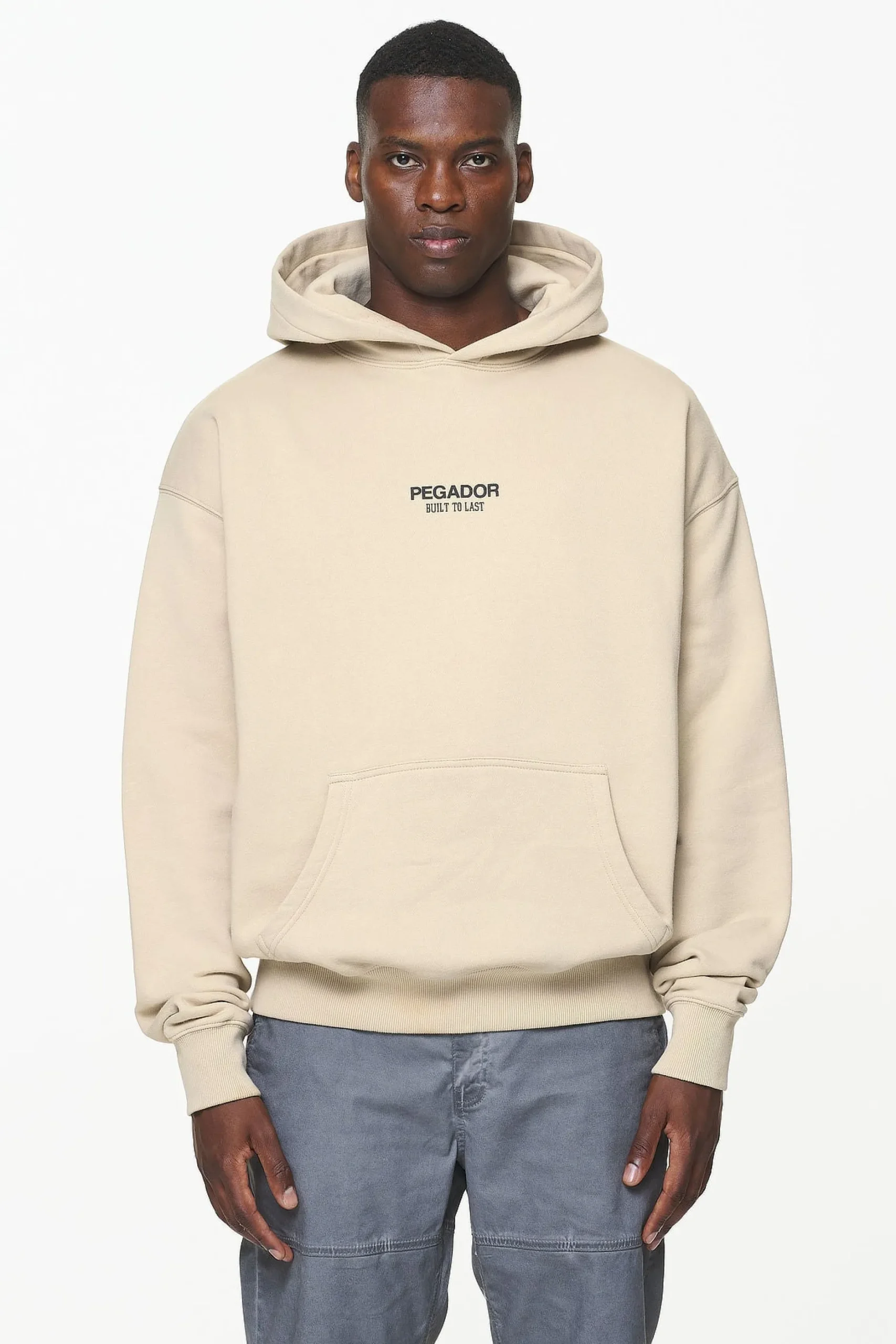 Pegador Mouncy Oversized Hoodie Vintage Washed Kingdom Beige