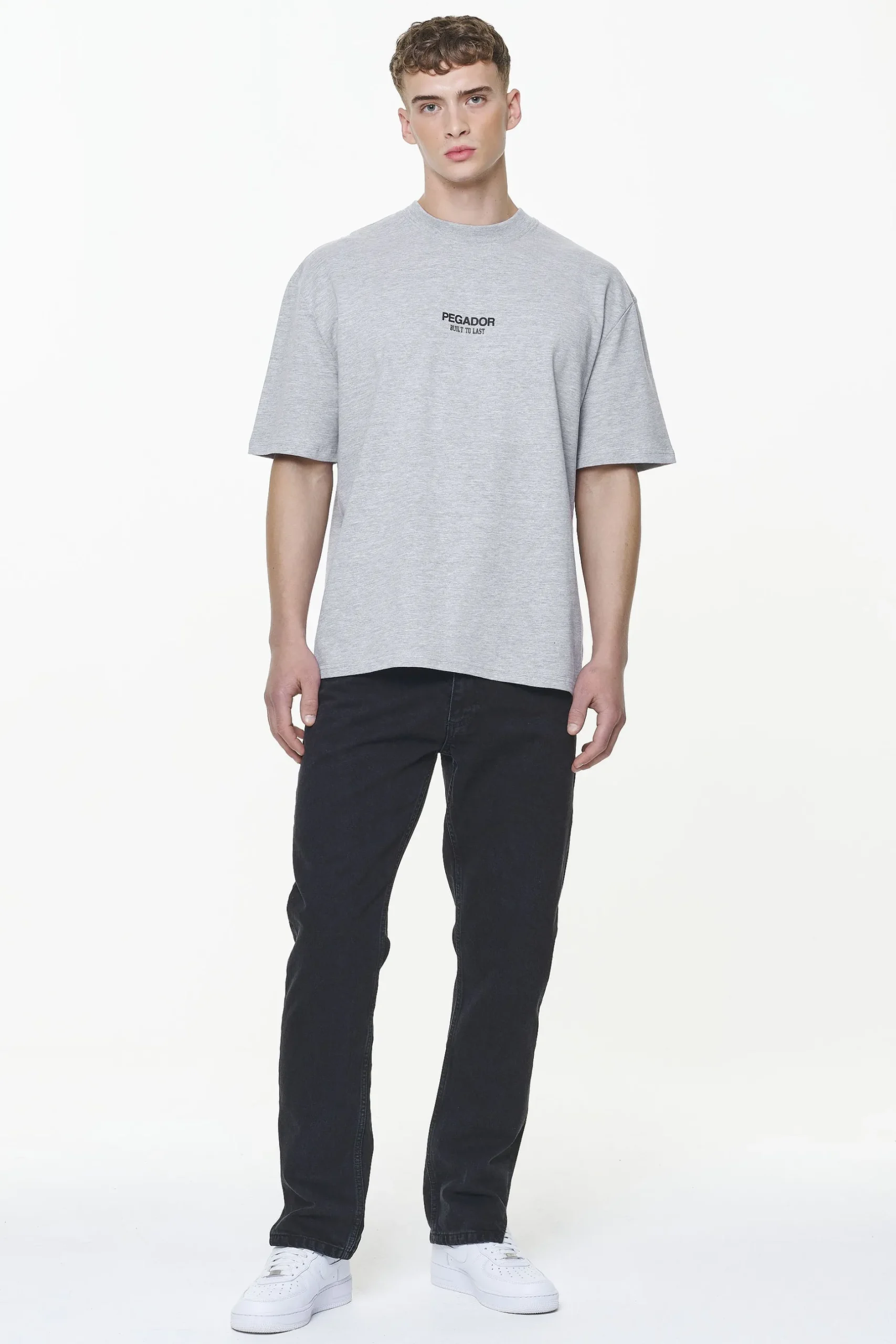 Pegador Mouncy Oversized Tee Grey Melange