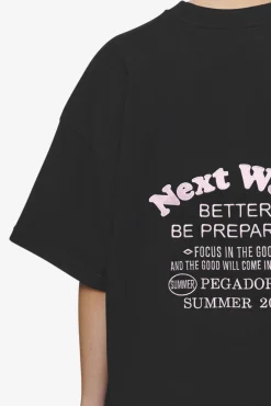 Pegador Naia Heavy Oversized Tee Black