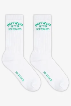 Pegador Naia Socks White Peppermint Green