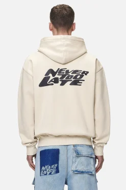 Pegador Narson Oversized Sweat Jacket Washed Desert Sand