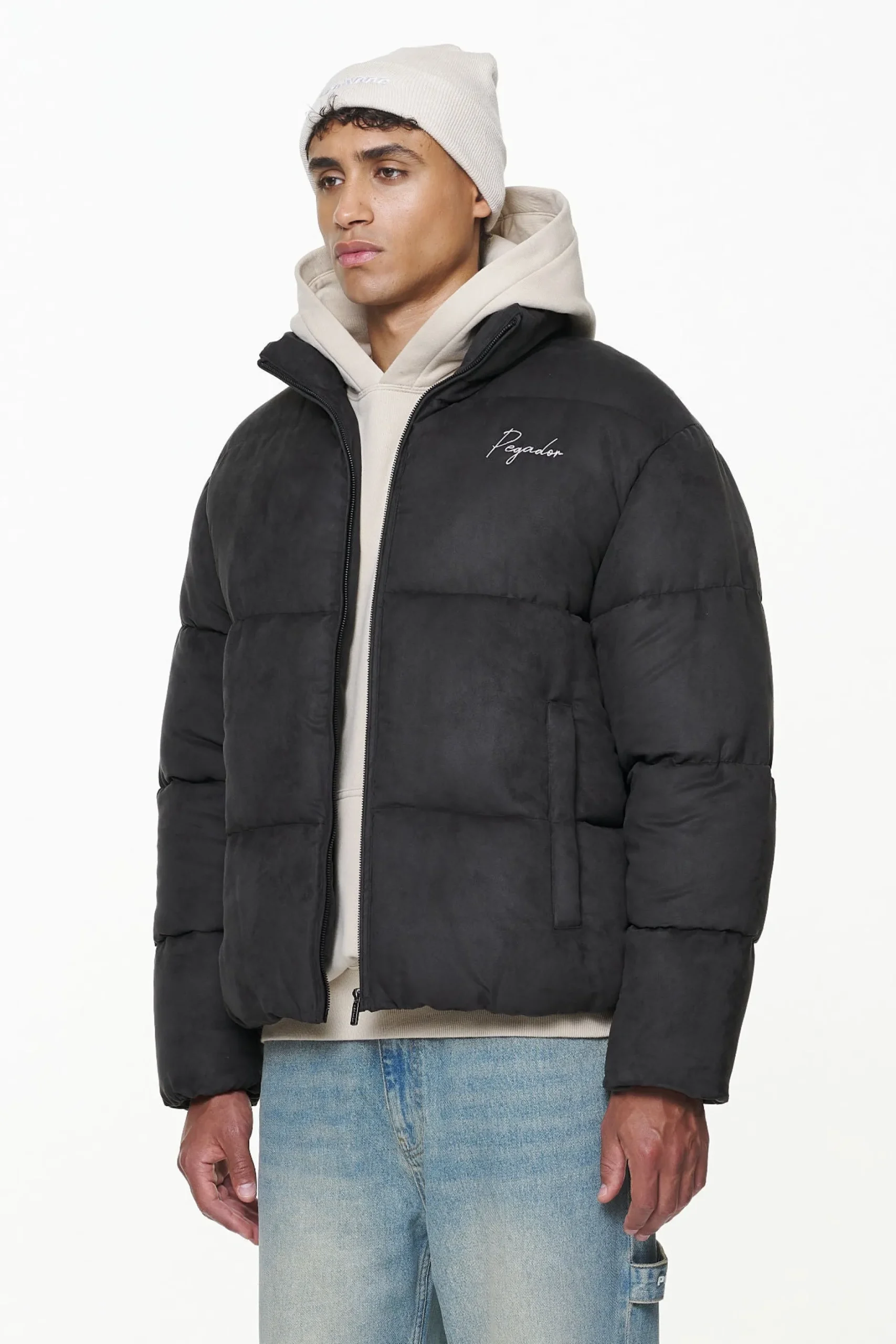 Pegador Neum Suede Puffer Jacket