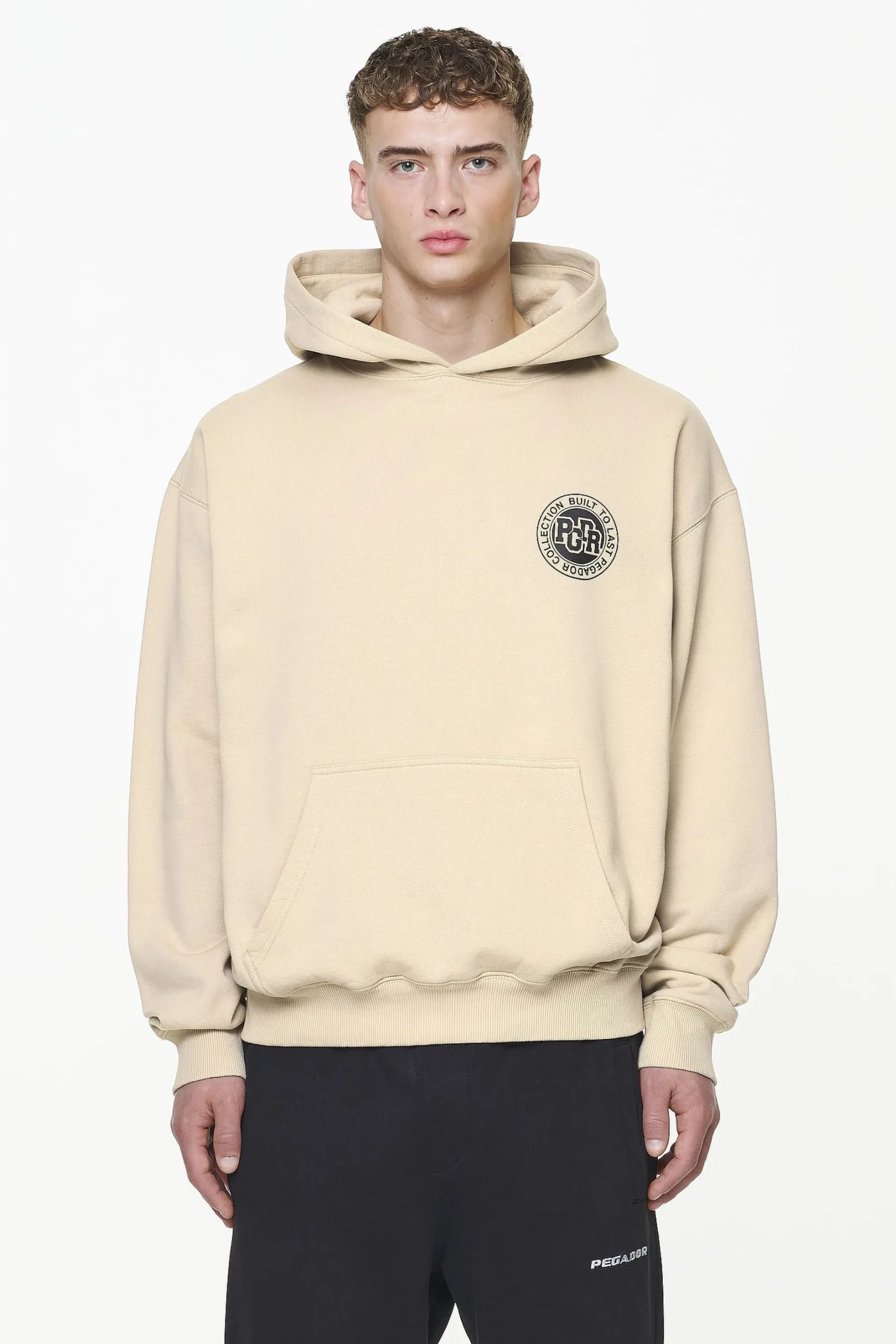 Pegador Orsett Oversized Hoodie Vintage Washed Kingdom Beige