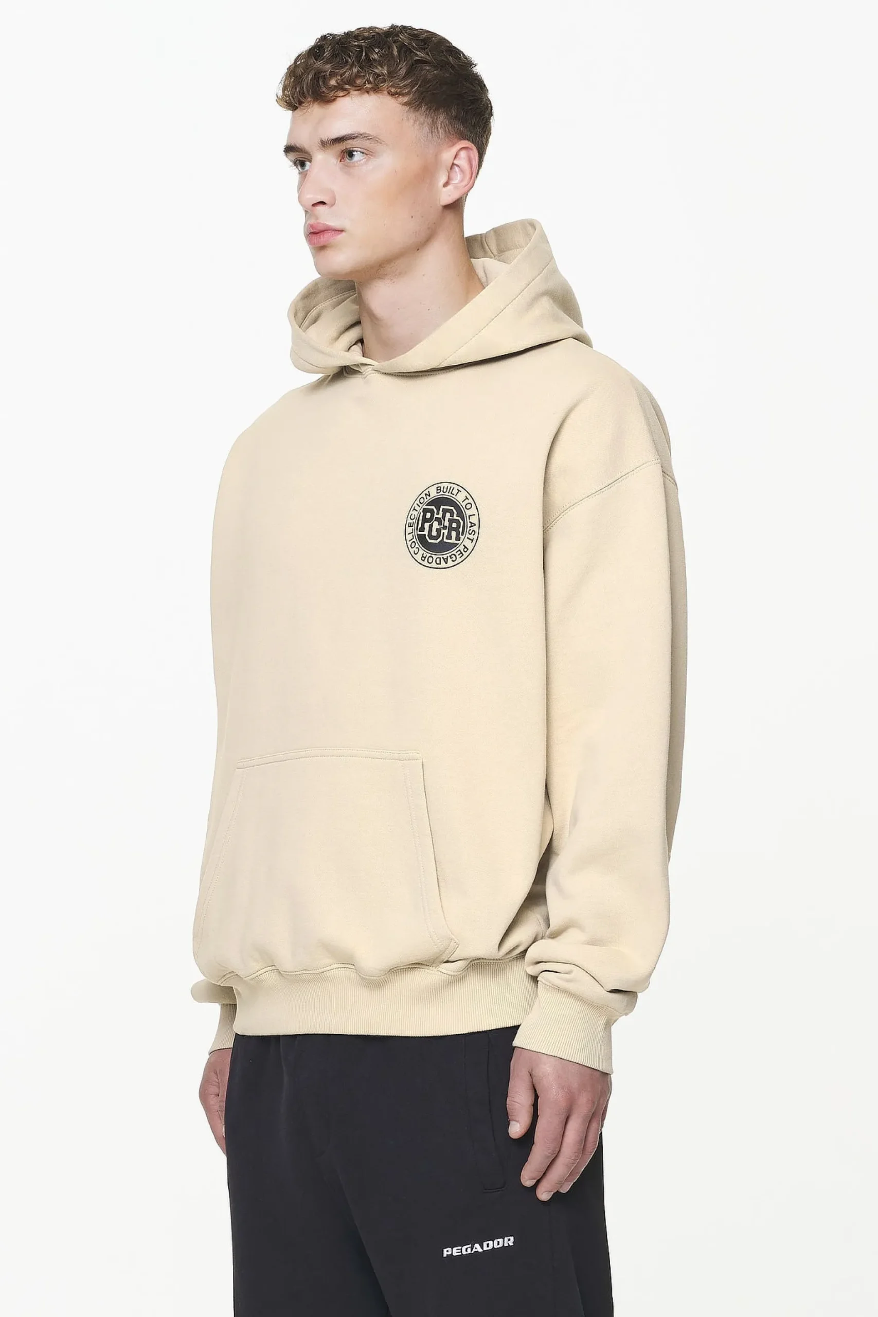 Pegador Orsett Oversized Hoodie Vintage Washed Kingdom Beige