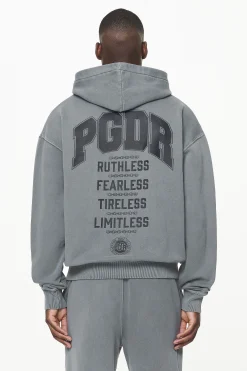 Pegador Orsett Oversized Sweat Jacket Vintage Grey