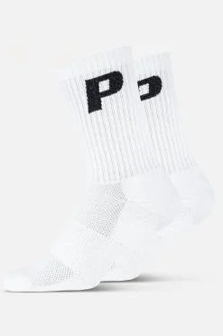Pegador P Logo Socks White Black