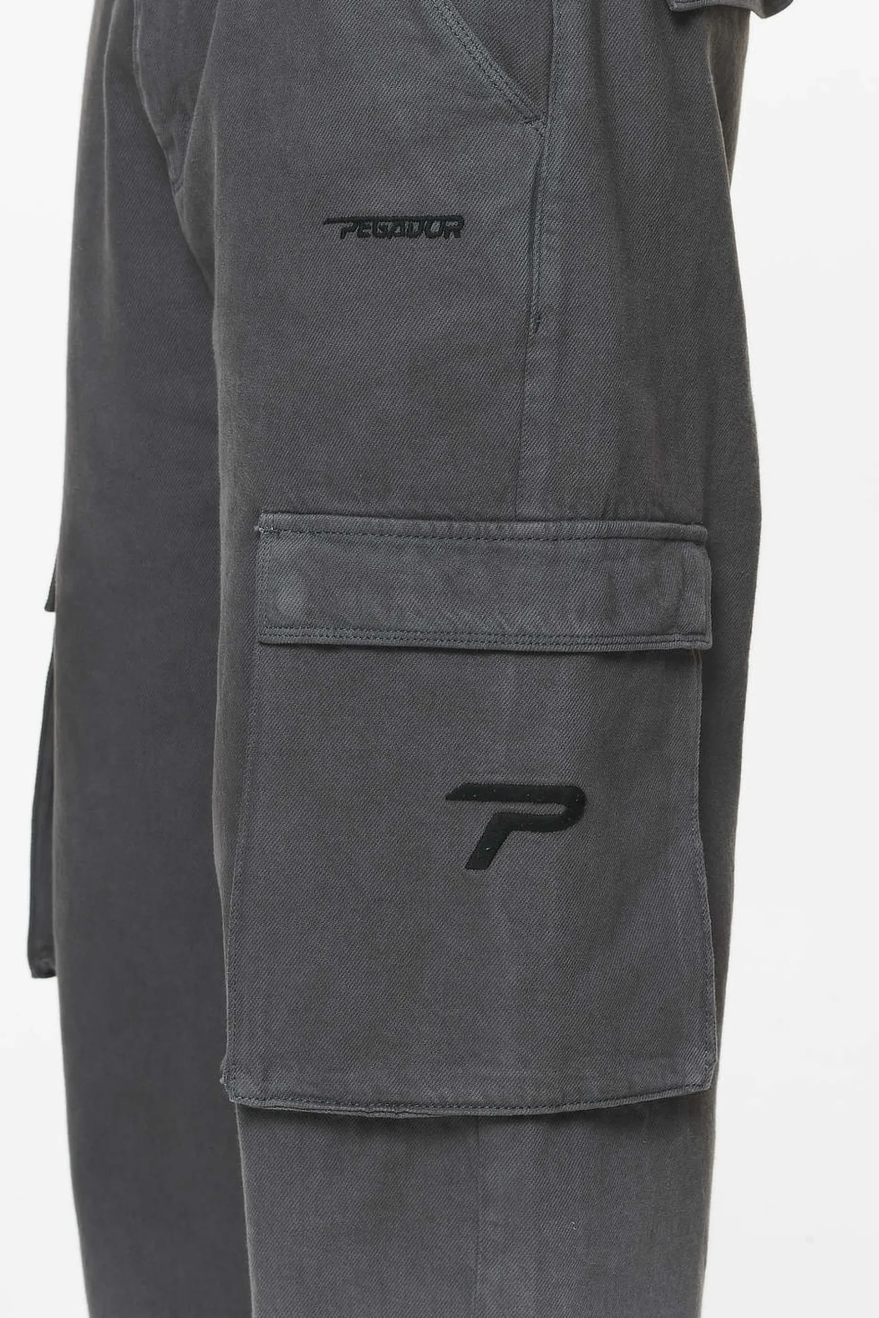 Pegador Paden Wide Cargo Pants Volcano Grey