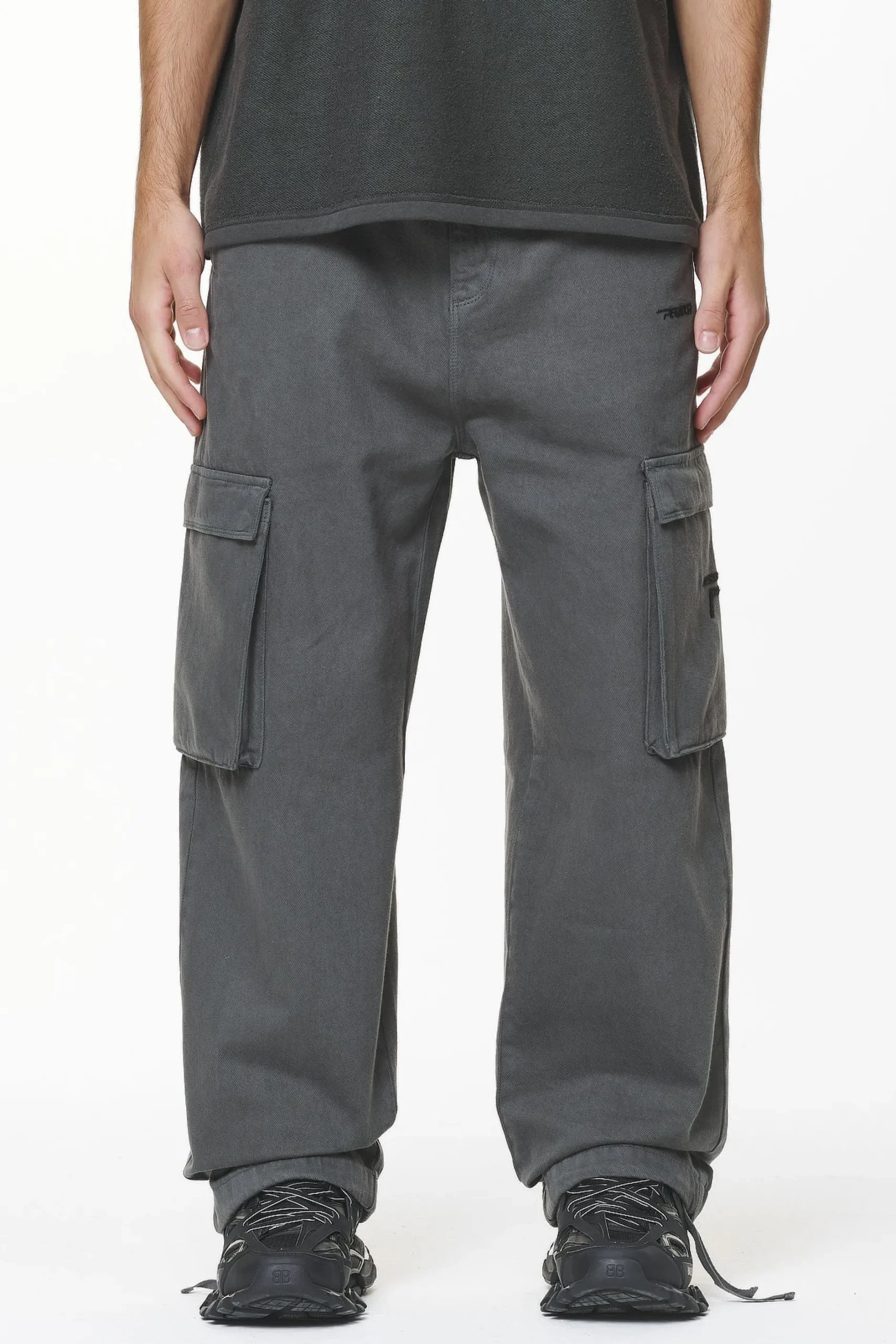 Pegador Paden Wide Cargo Pants Volcano Grey