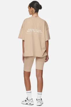 Pegador Paluma Heavy Oversized Tee Washed Safari Sand