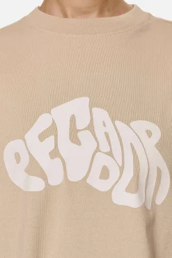 Pegador Paluma Heavy Oversized Tee Washed Safari Sand