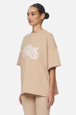 Pegador Paluma Heavy Oversized Tee Washed Safari Sand