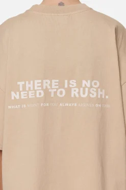 Pegador Paluma Heavy Oversized Tee Washed Safari Sand