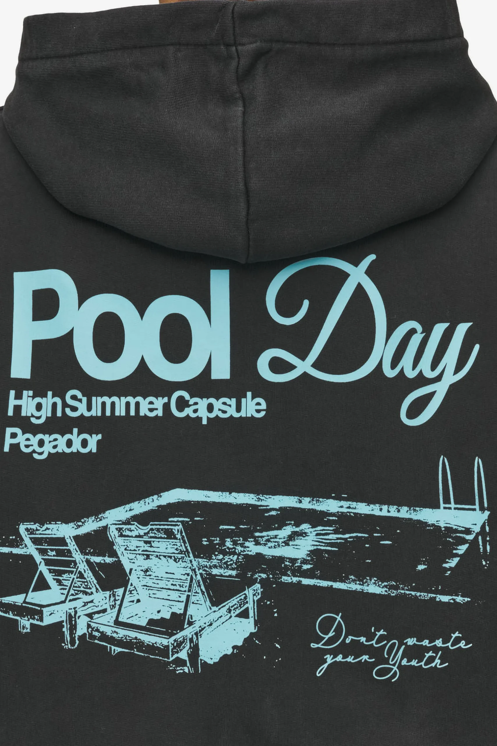 Pegador Patino Oversized Sweat Jacket Vintage Black