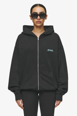 Pegador Patino Oversized Sweat Jacket Vintage Black