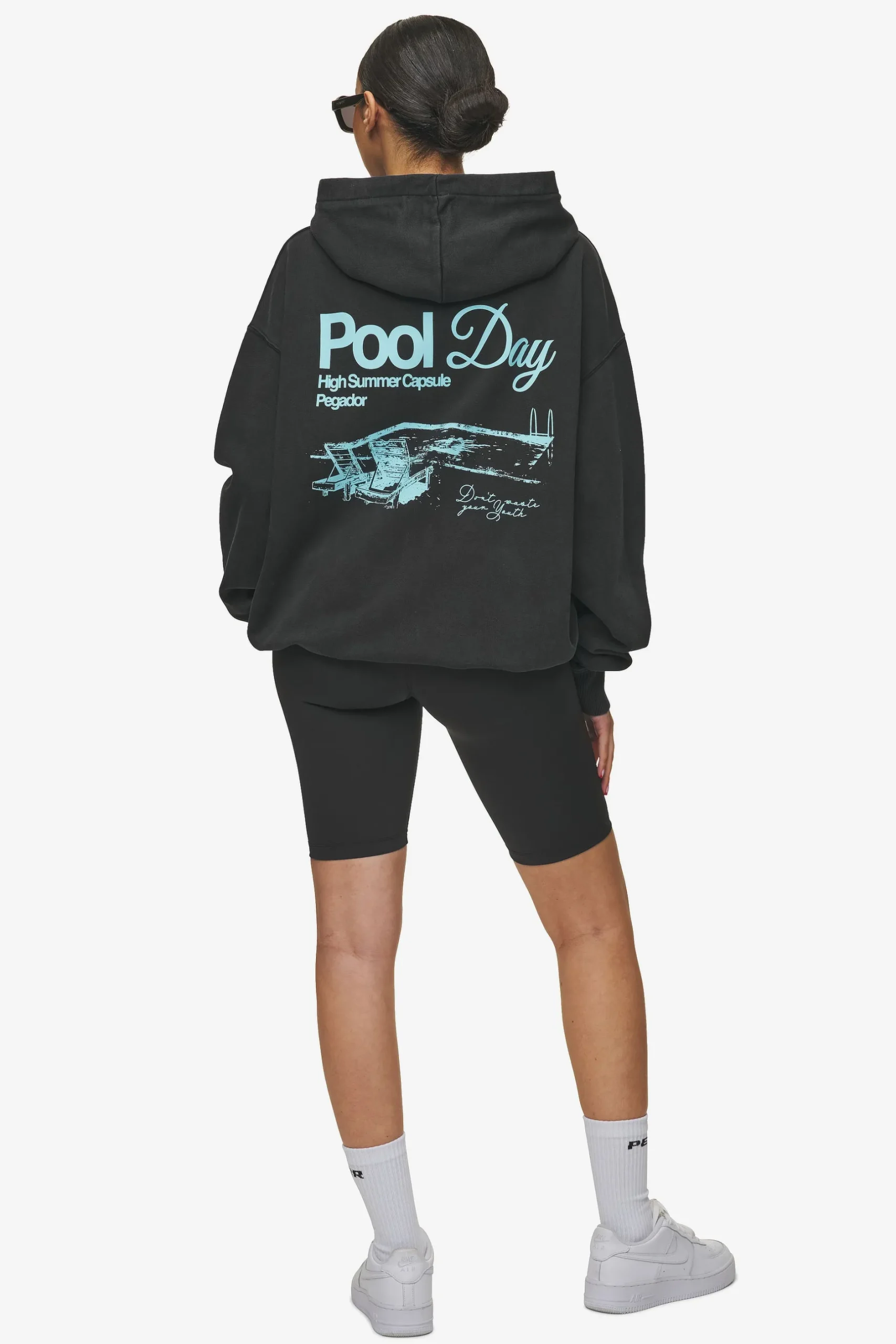 Pegador Patino Oversized Sweat Jacket Vintage Black