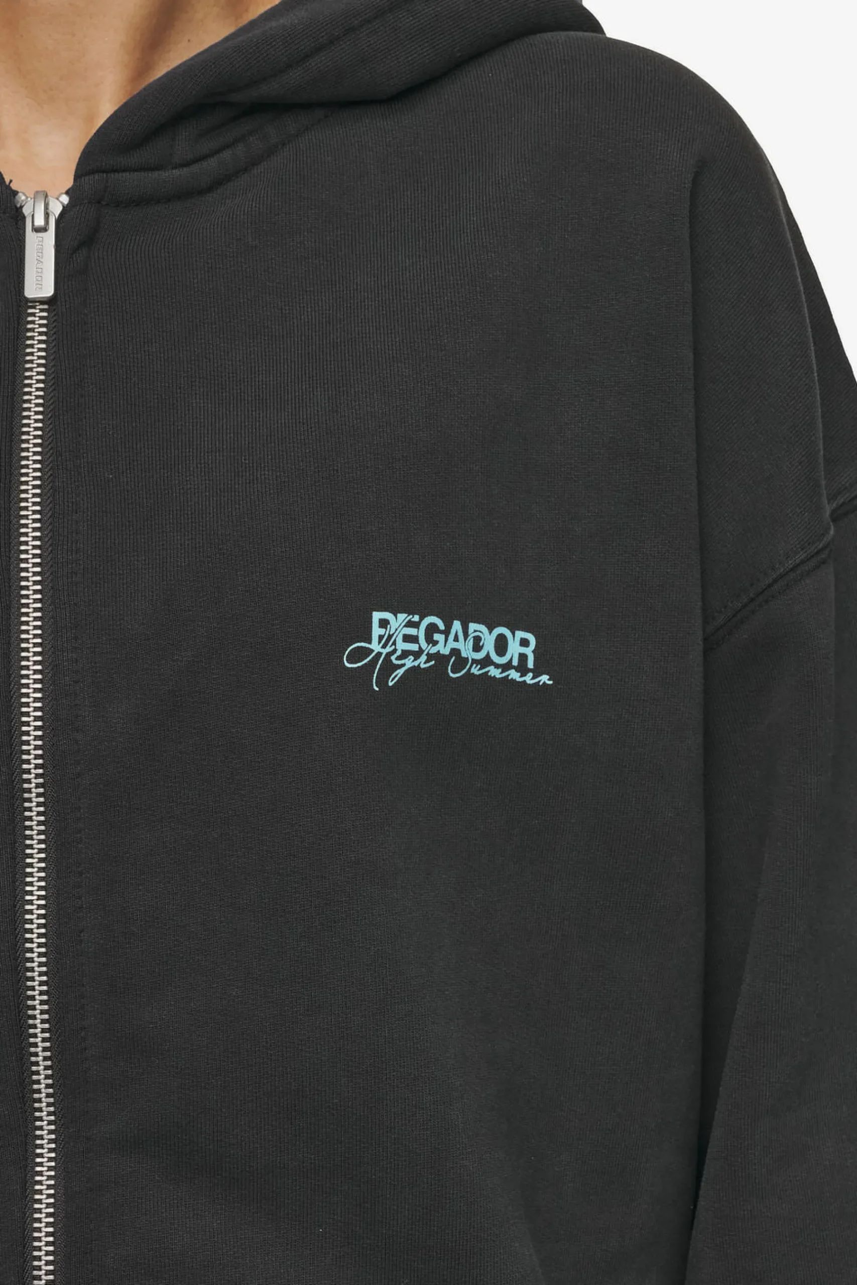 Pegador Patino Oversized Sweat Jacket Vintage Black
