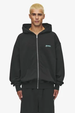 Pegador Patino Oversized Sweat Jacket Vintage Black