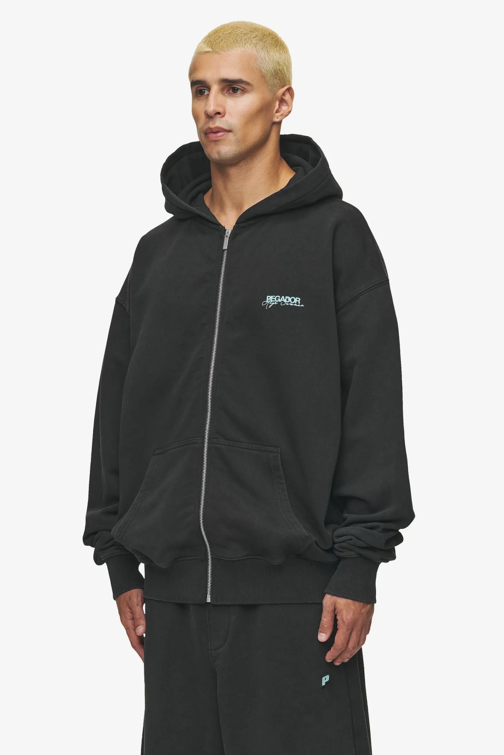 Pegador Patino Oversized Sweat Jacket Vintage Black