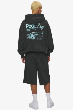 Pegador Patino Oversized Sweat Jacket Vintage Black