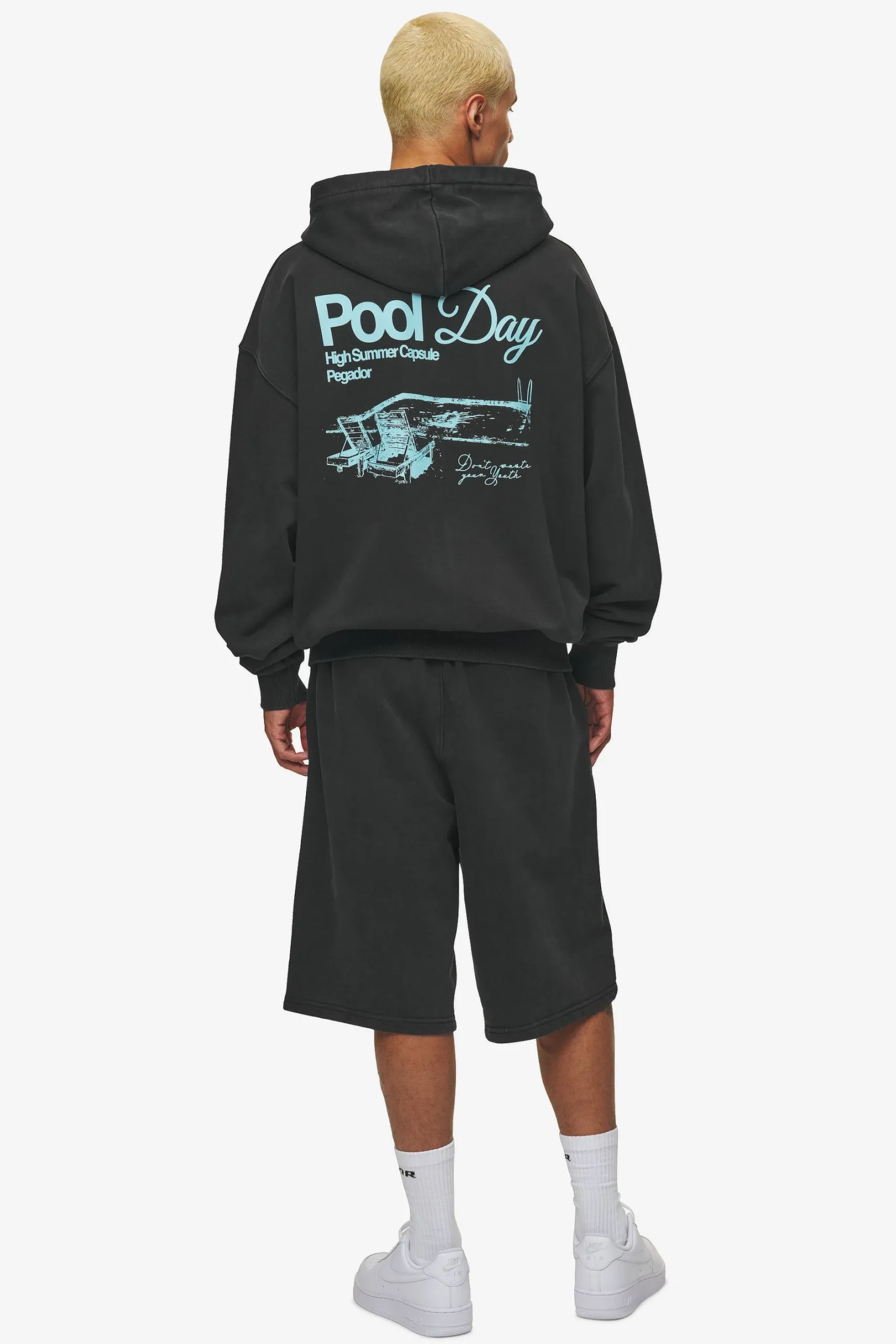 Pegador Patino Oversized Sweat Jacket Vintage Black