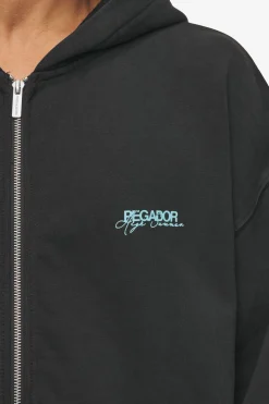 Pegador Patino Oversized Sweat Jacket Vintage Black