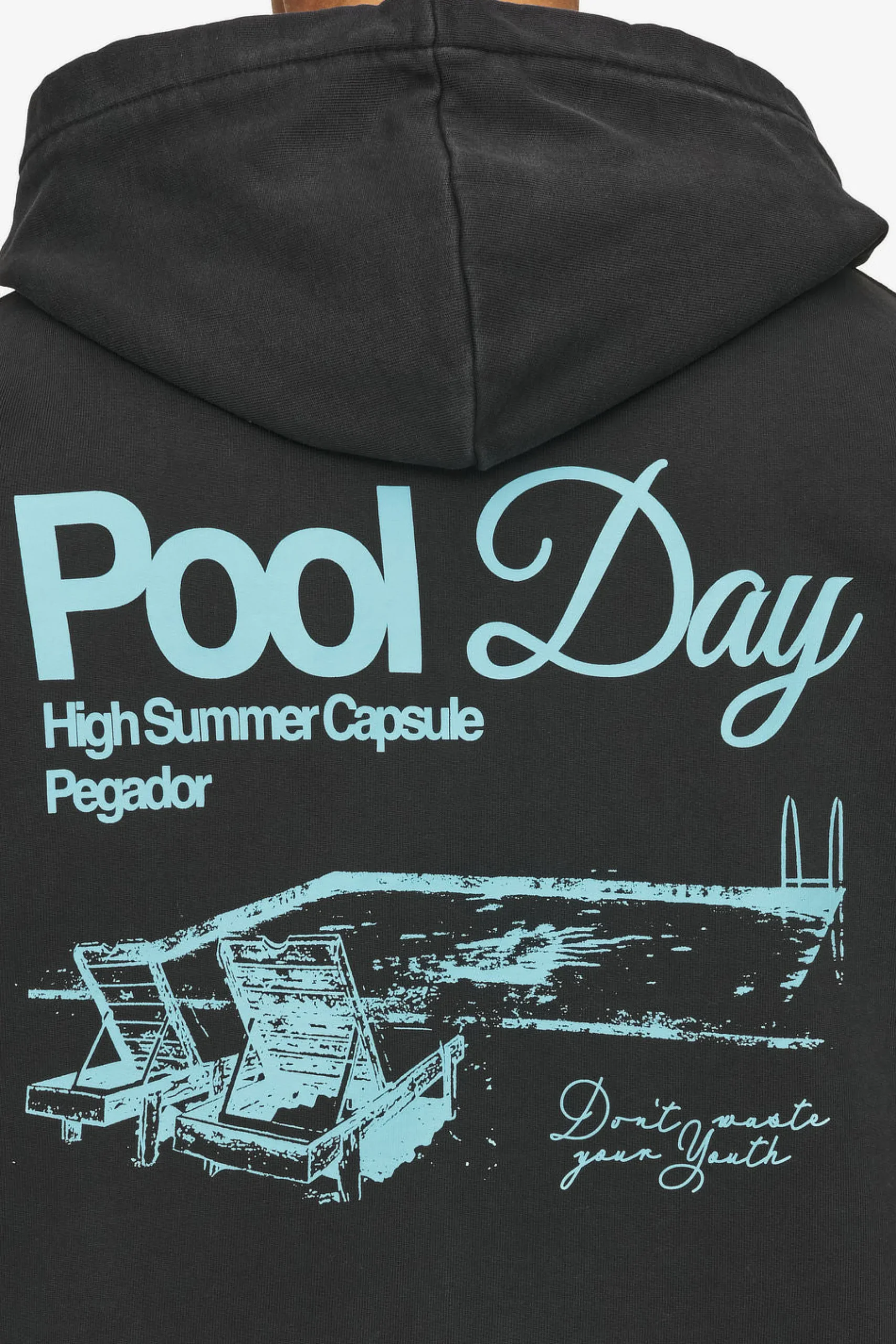 Pegador Patino Oversized Sweat Jacket Vintage Black