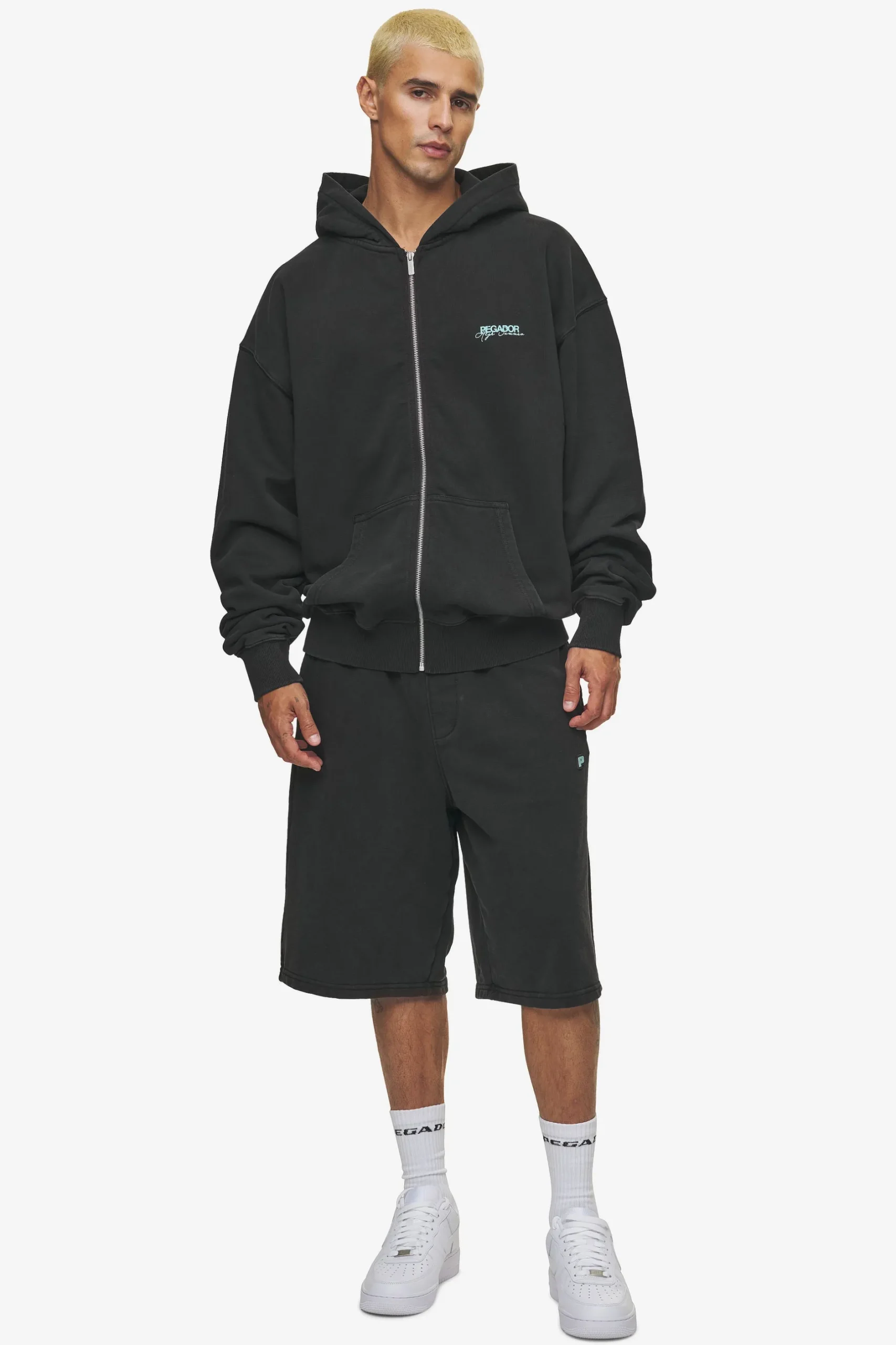 Pegador Patino Oversized Sweat Jacket Vintage Black