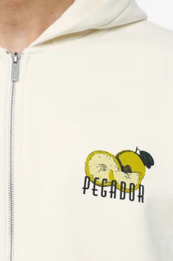 Pegador Plaxton Oversized Sweat Jacket Vintage Washed Unbleached