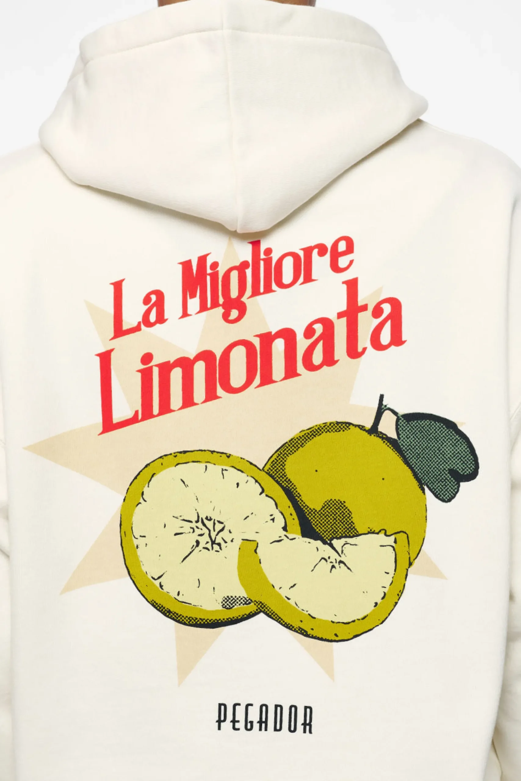 Pegador Plaxton Oversized Sweat Jacket Vintage Washed Unbleached