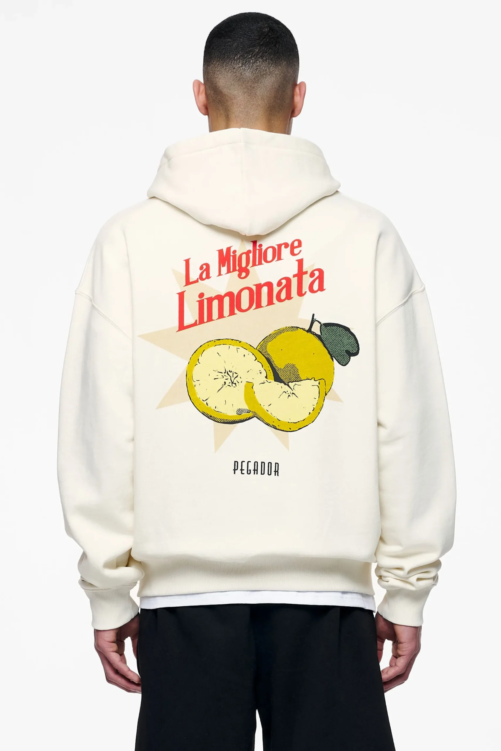 Pegador Plaxton Oversized Sweat Jacket Vintage Washed Unbleached