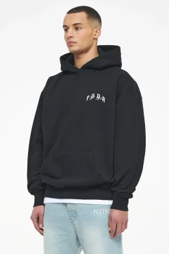 Pegador Reid Oversized Hoodie Vintage Washed Black Ink