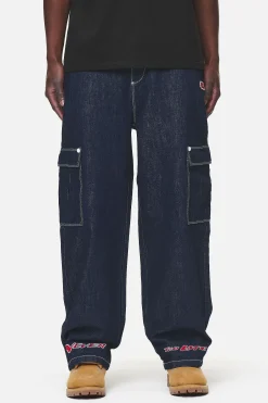 Pegador Renton Loose Jeans Dark Blue