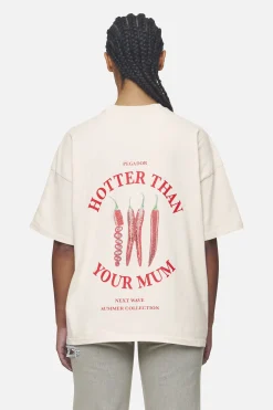 Pegador Reyna Heavy Oversized Tee Washed Coast Sand