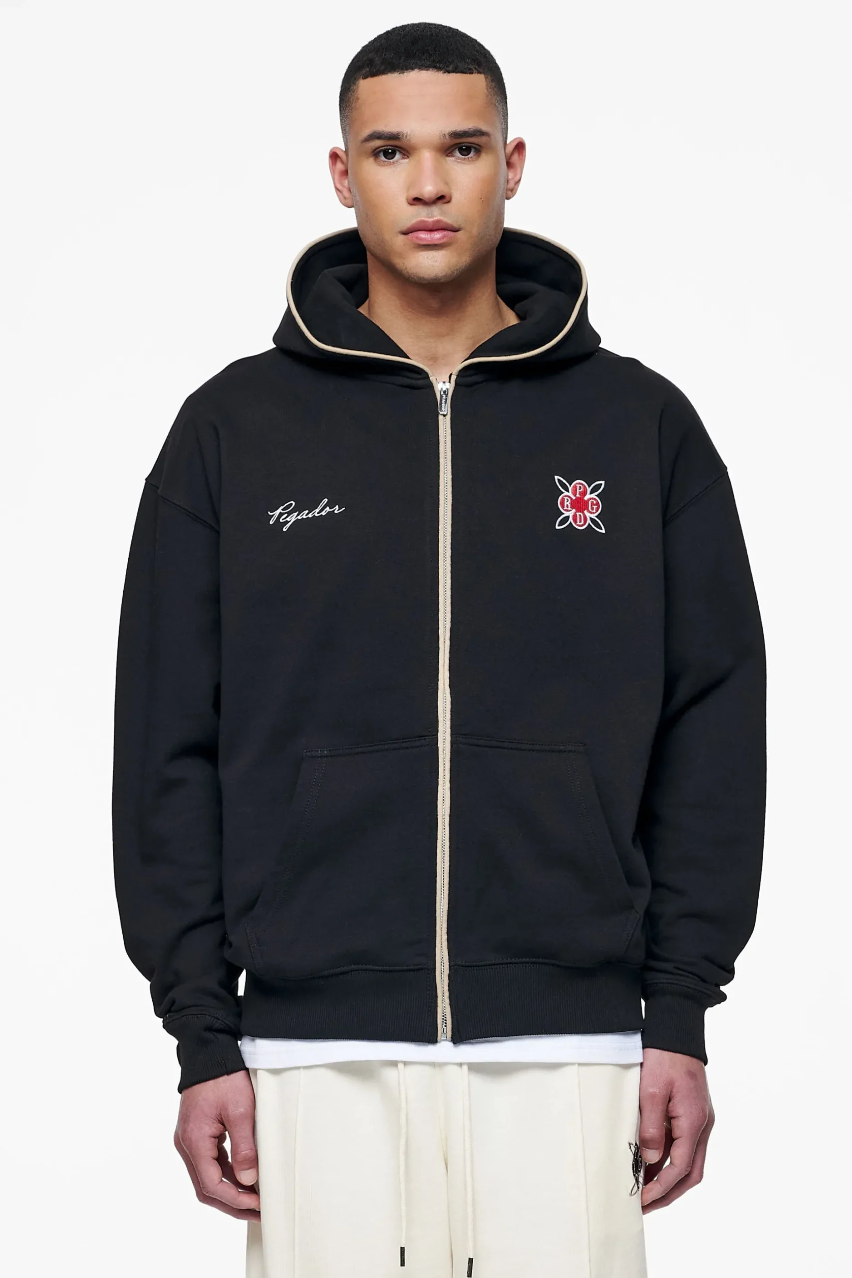 Pegador Riggs Oversized Sweat Jacket Black