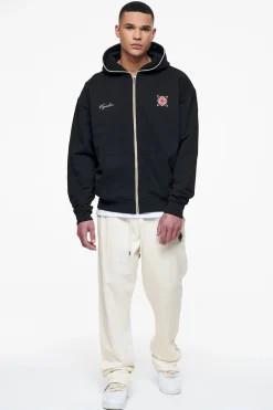 Pegador Riggs Oversized Sweat Jacket Black
