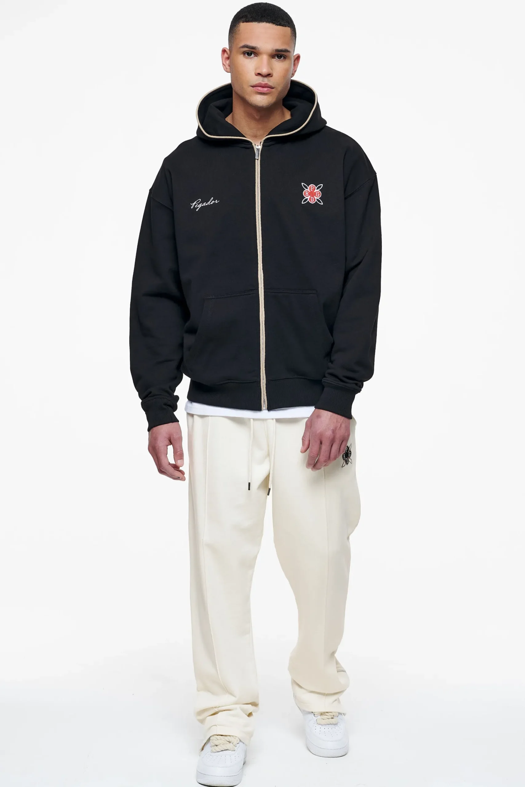 Pegador Riggs Oversized Sweat Jacket Black