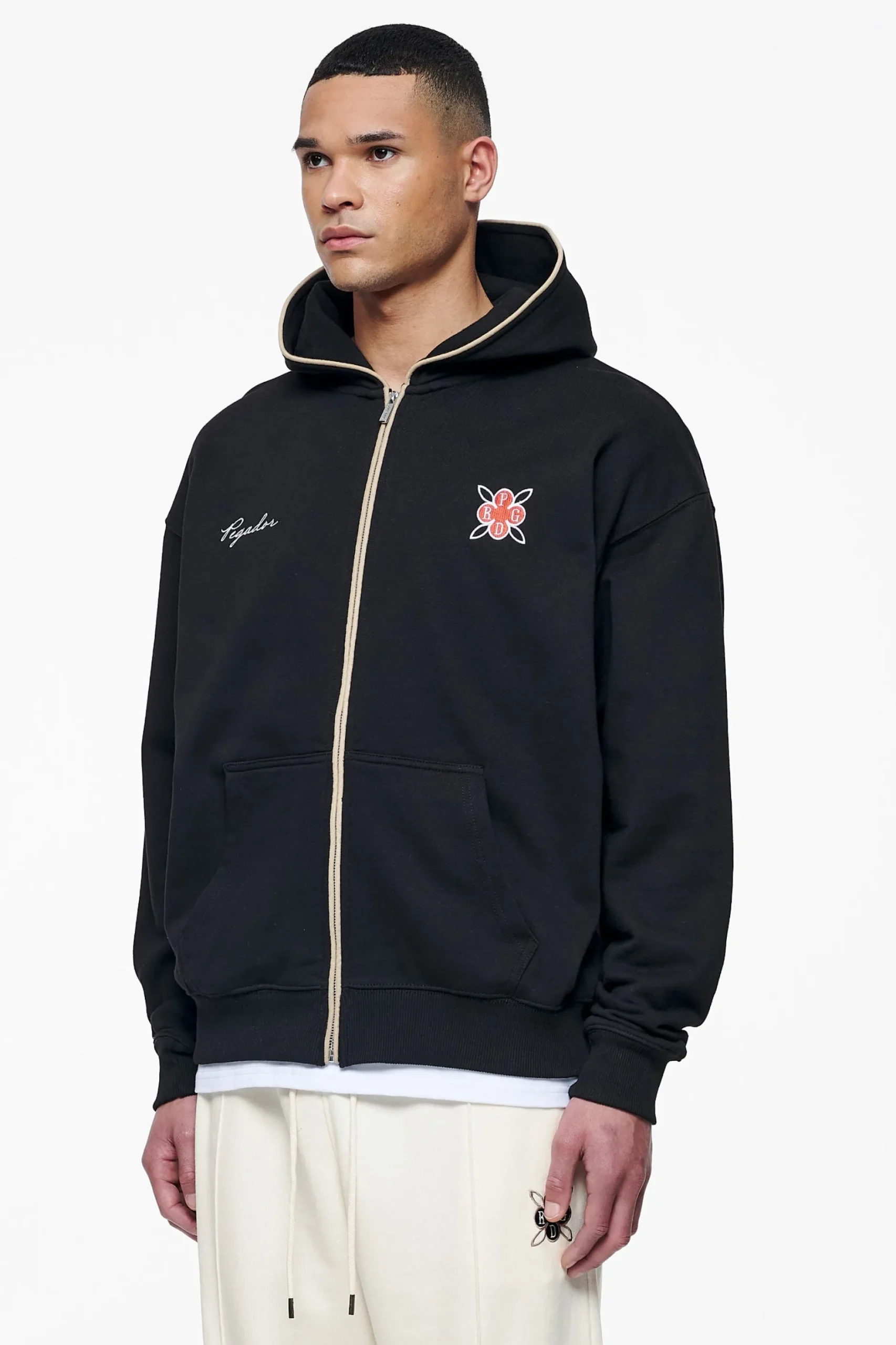 Pegador Riggs Oversized Sweat Jacket Black