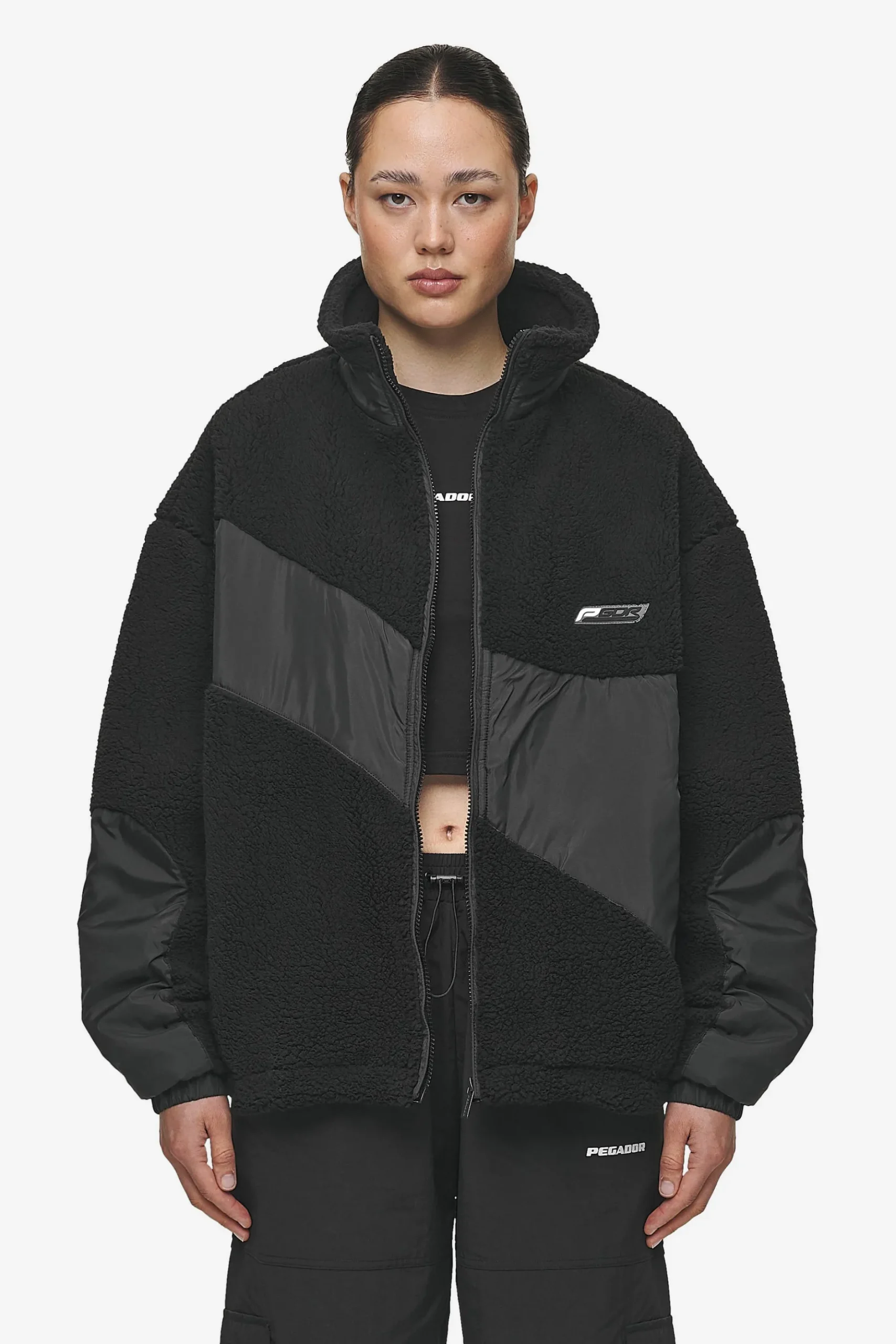 Pegador Risa Teddy Fabric Mix Jacket
