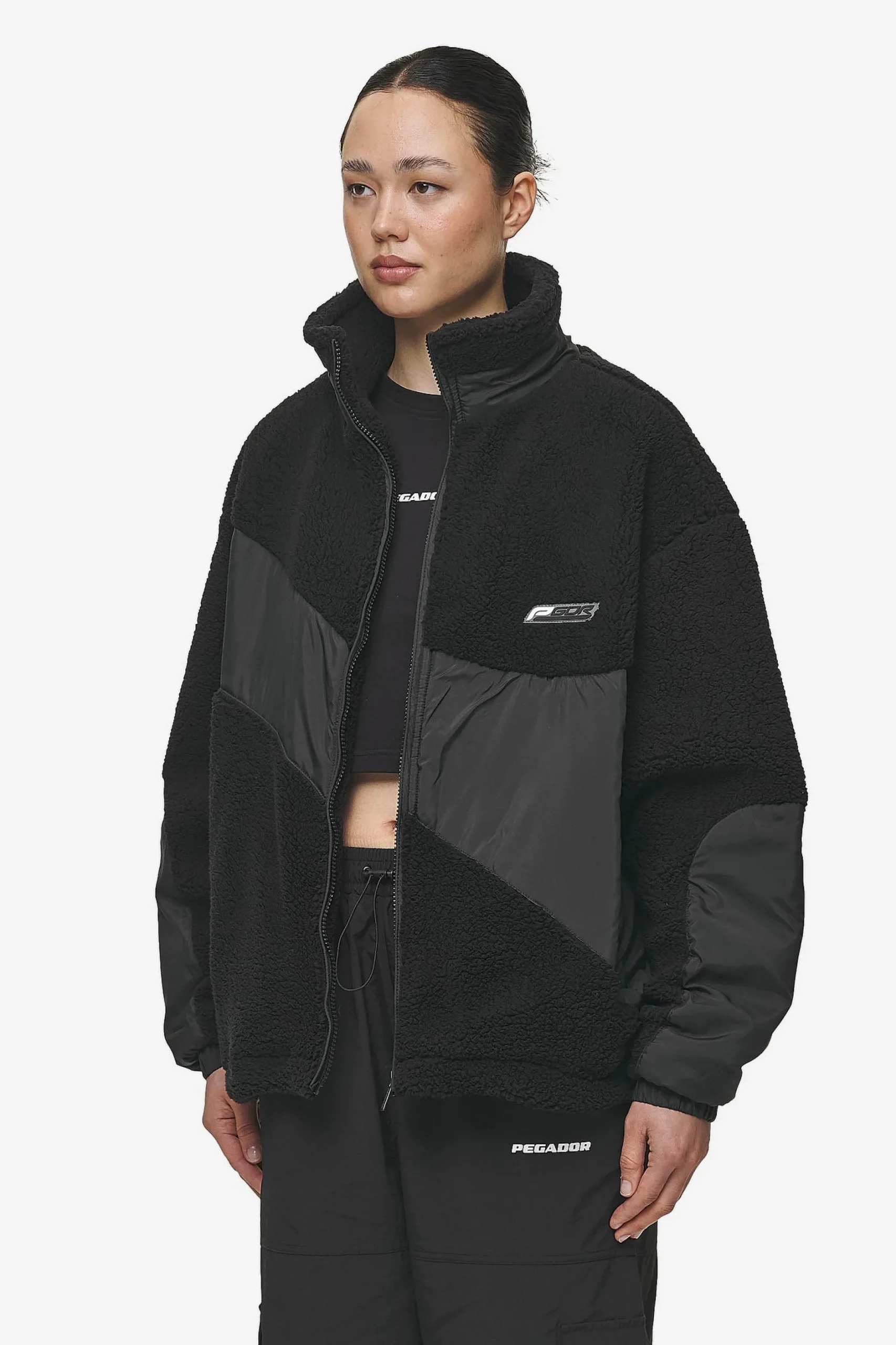 Pegador Risa Teddy Fabric Mix Jacket