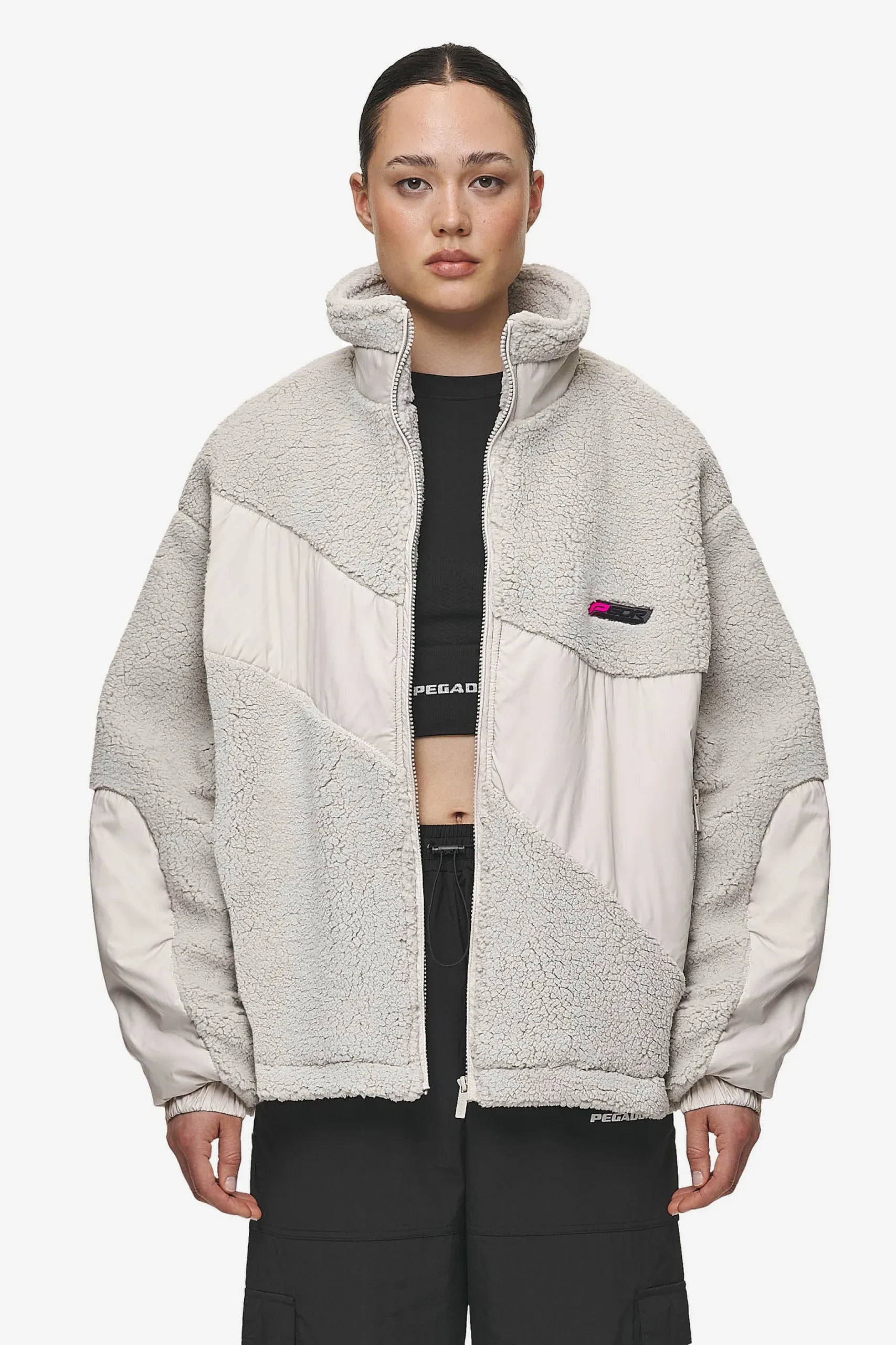 Pegador Risa Teddy Fabric Mix Jacket