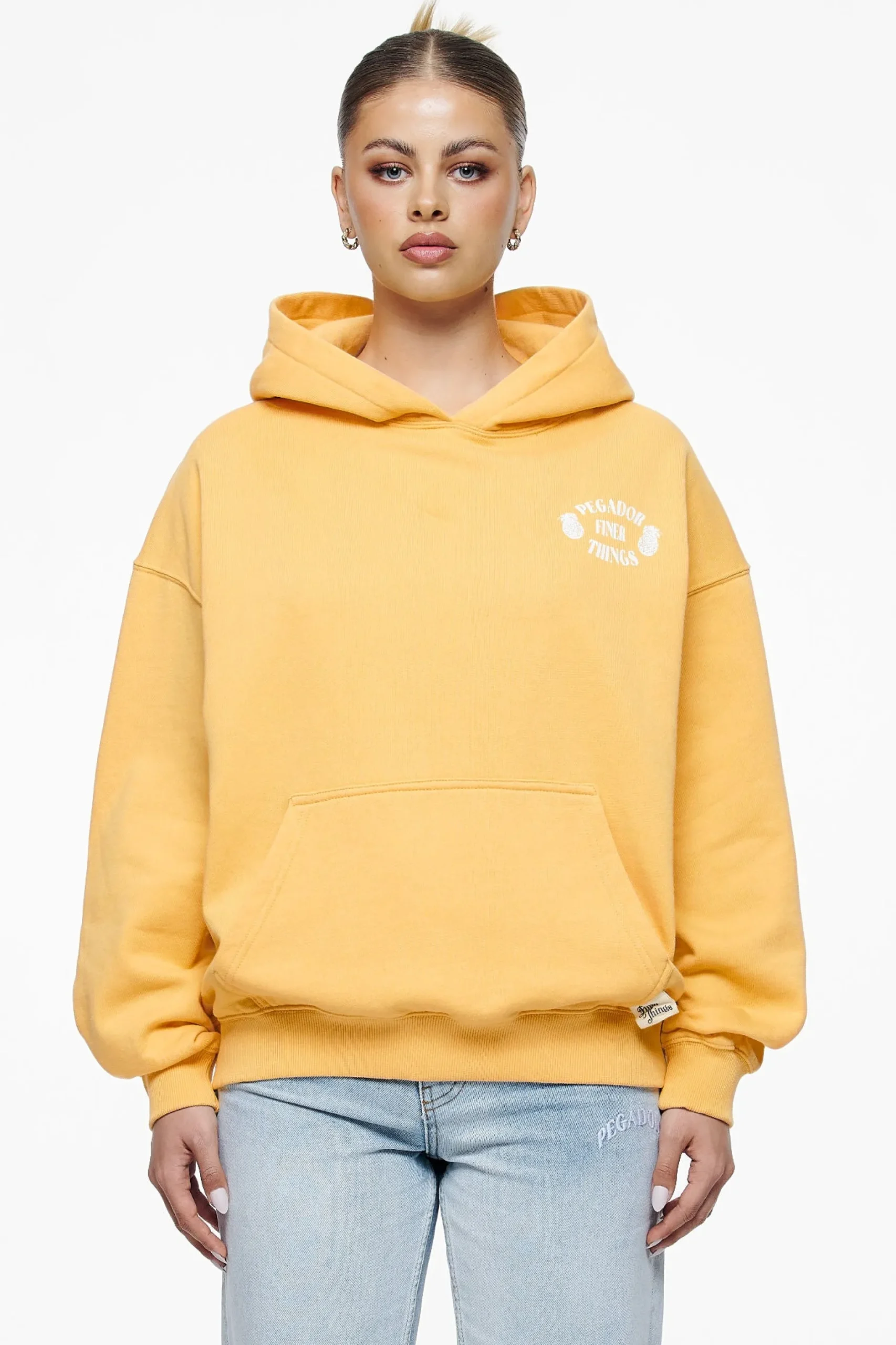 Pegador Roma Oversized Hoodie Vintage Washed Golden Sun