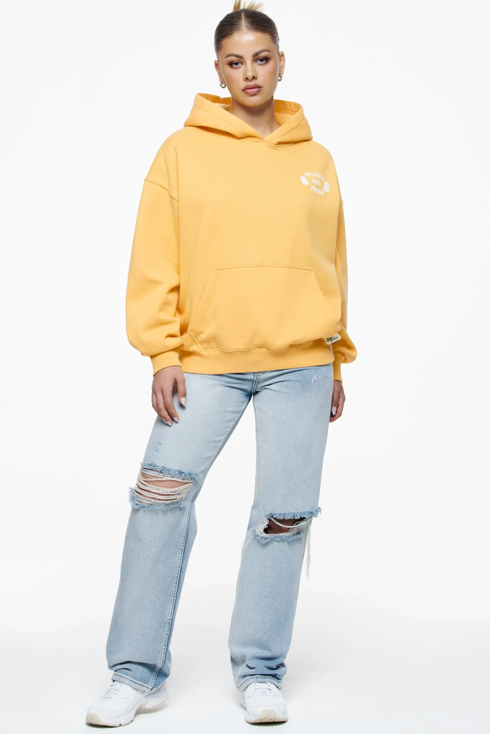 Pegador Roma Oversized Hoodie Vintage Washed Golden Sun