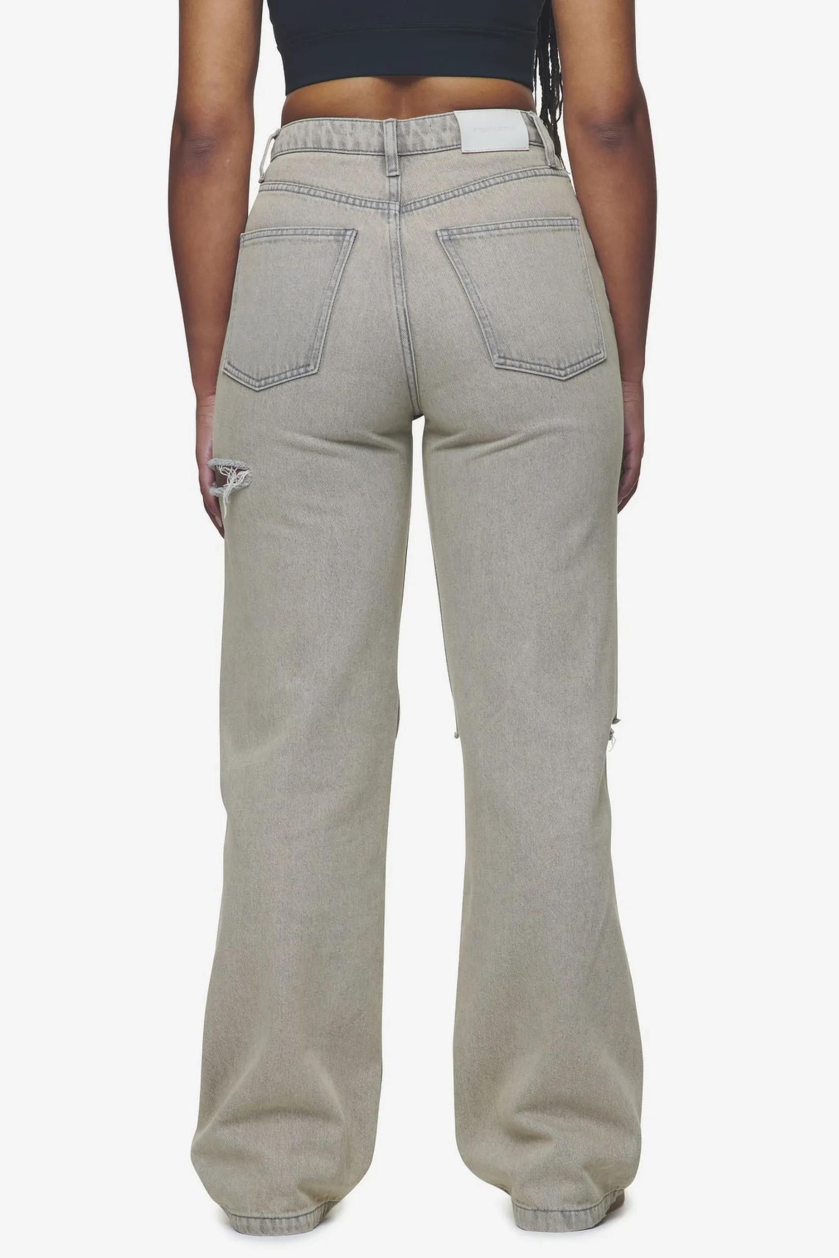 Pegador Romani Destroyed High Waist Jeans Washed Coast Sand