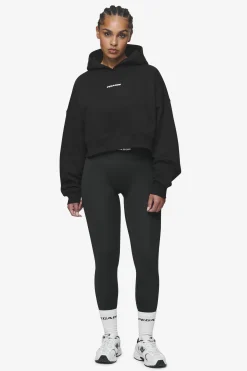 Pegador Salita Oversized Cropped Hoodie Black White Gum