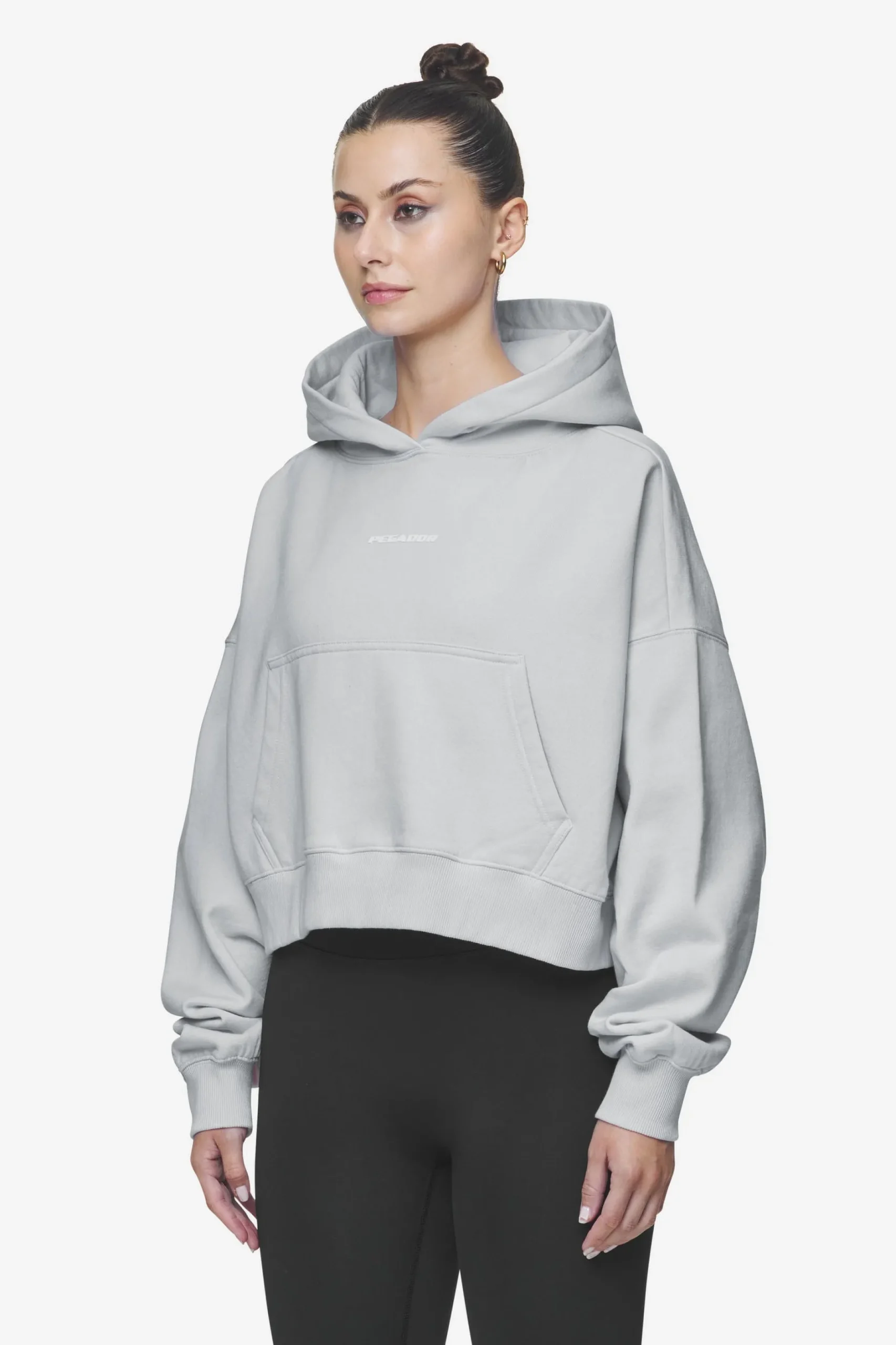 Pegador Salita Oversized Cropped Hoodie White Gum