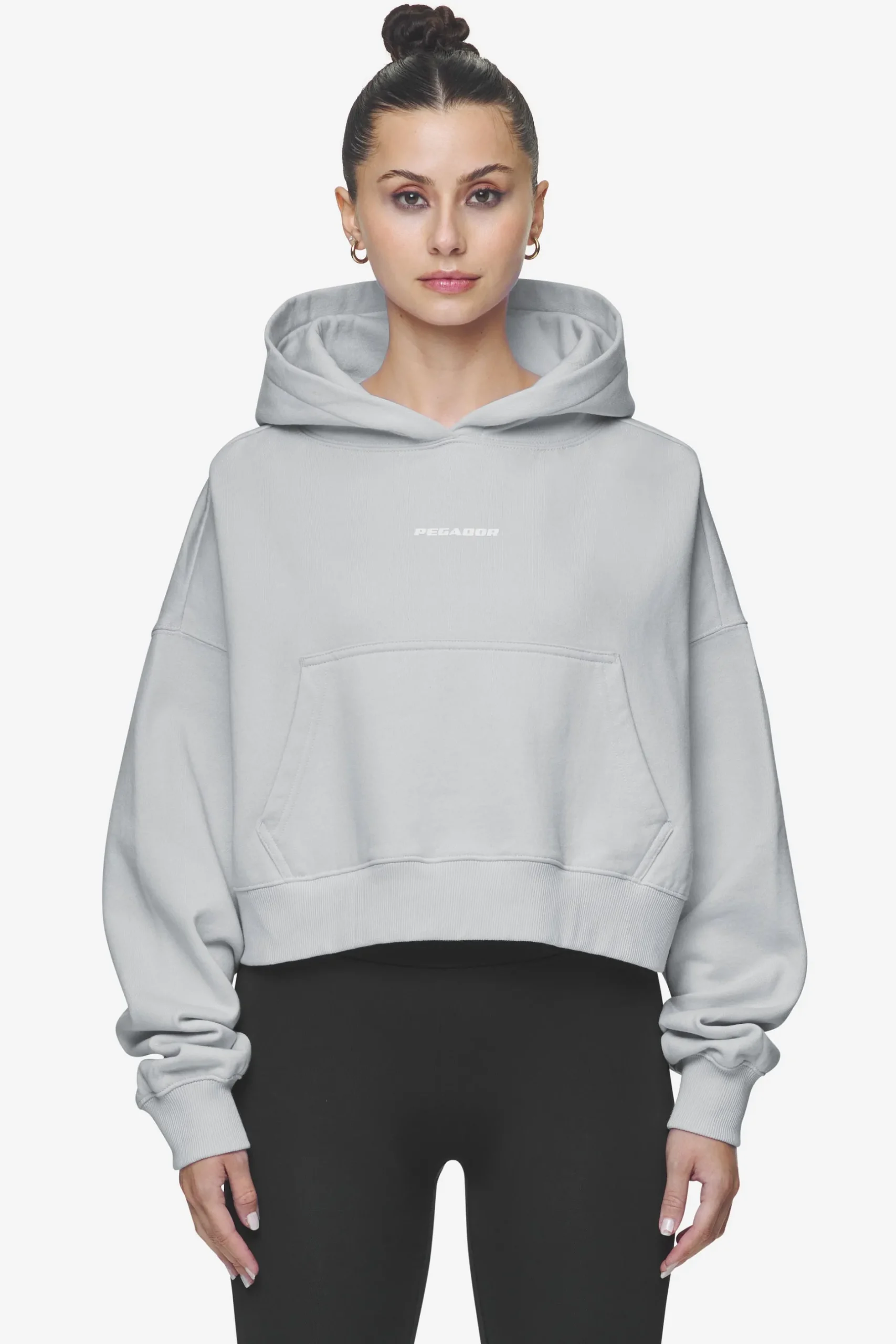 Pegador Salita Oversized Cropped Hoodie White Gum