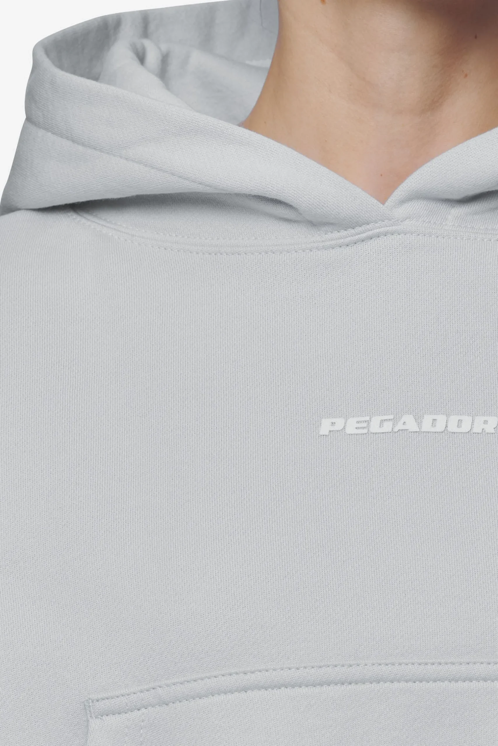 Pegador Salita Oversized Cropped Hoodie White Gum